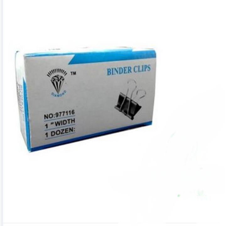 Binder Clips 1 inch - 12 pcs