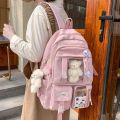 High School Girls Backpack High Capacity School Bags For Teenage Girls Multi Pockets Kawaii Backpack Women Harajuku Cute Mochila. 