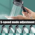 High Pressure Shower Head Turbo Replete for Shower 5 Molds Knobs Saving Shower Head Bathroom Accessories. 