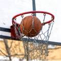 2X Sport Iron Chain Basketball Net Outdoor 12 Loops Standard Heavy Duty Basketball Goal Replacement Net,Silver. 