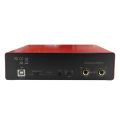 1 Piece Sound Card Studio Record USB Audio Interface Sound Equipment 48V Phantom for Recording Red. 