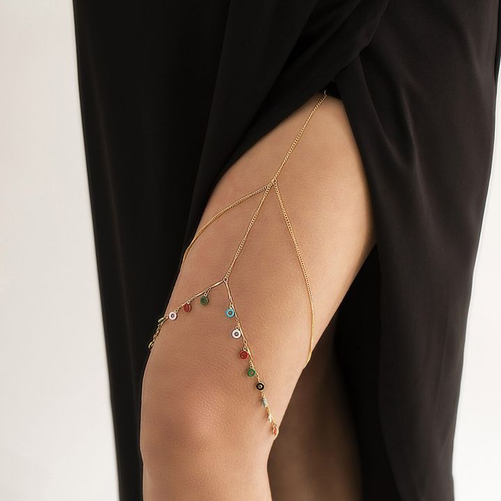 Bohemian%20Elastic%20Band%20Leg%20Thigh%20Chain%20Women%20Beach%20Long%20Tassel%20Multilayer%20Adjustable%20Body%20Jewelry%20Dress%20Decorate%20Unisex%20-%20Image%204