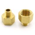 Brass Pipe Fitting Adapter 1/4" NPT Male to 1/2" NPT Female Reducer Connector. 