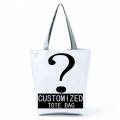 Customized Tote Women Fashion Graphic Printed Handbags Harajuku Korean Style Shoulder Bag Eco Reusable Foldable Shopping Bags.