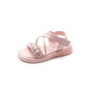 Pearl 2023 Summer New Little Girl Princess Shoes Soft Sole, Western Style Korean Edition Girl's Baby Sandals.