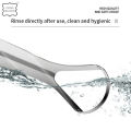 Durable Stainless Steel Tongue Scraper Double-sided Metal Oral Care Hygiene Cleaner Brush Reusable Mouth Cleaning Tool for Adults and Kids Fresher Breath Tongue Cleaner.