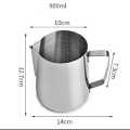 Stainless Steel M-ilk Creamer Frothing Pitcher Foamer Cup 12oz.