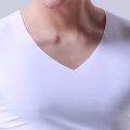 Men's Summer Seamless Elasticity TaTop Comfortable Vest Undershirt Sleeveless V Neck Soft Solid Vest New Fashion Casual Tops.