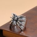 Punk Style Spider Opening Ring for Men Dominant Trendy Fashion Animal Rings Jewelry Boyfriend Gifts Accessories.