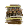 300PCS 30 Values 1/2W Carbon Film Resistors Kit 5% Metal Resistors Set 10-1M Ohm Carbon Film Resistors with Individually Labeled.