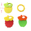 3pcs set Baby Pineapple Teeth Gel Bright Color Fruit Silicone head Teether CN.