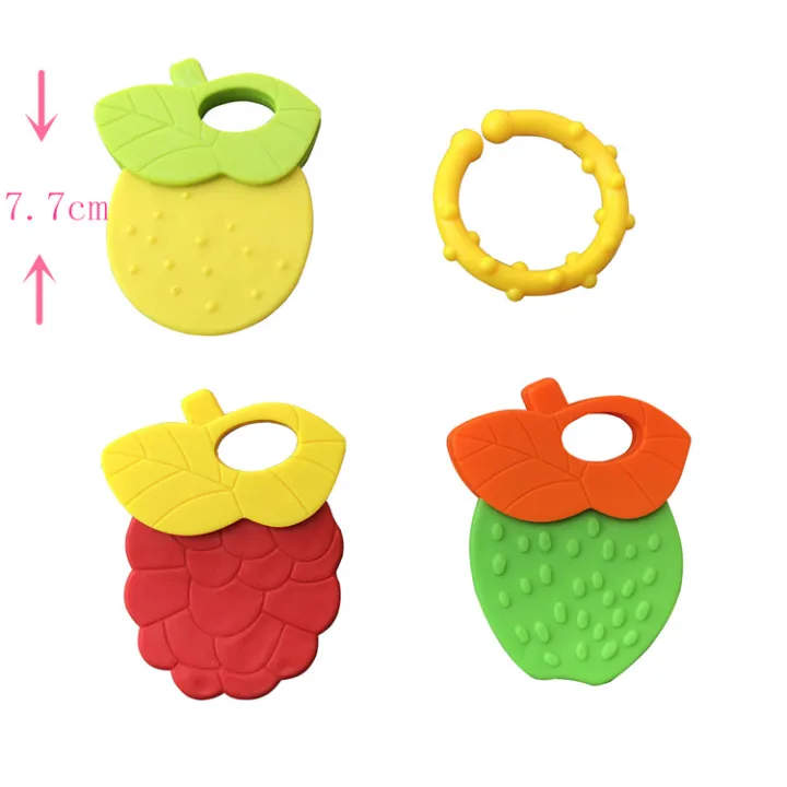 3pcs%20set%20Baby%20Pineapple%20Teeth%20Gel%20Bright%20Color%20Fruit%20Silicone%20head%20Teether%20CN%20-%20Image%206