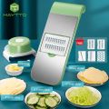 5 In 1 Multifunction Vegetable Cutter, Multi-Purpose Vegetable Slicer, Professional Vegetable Fruits Julienne Chip Slicer, Safe Mandoline Slicer For Kitchen - NR Mart-2024.