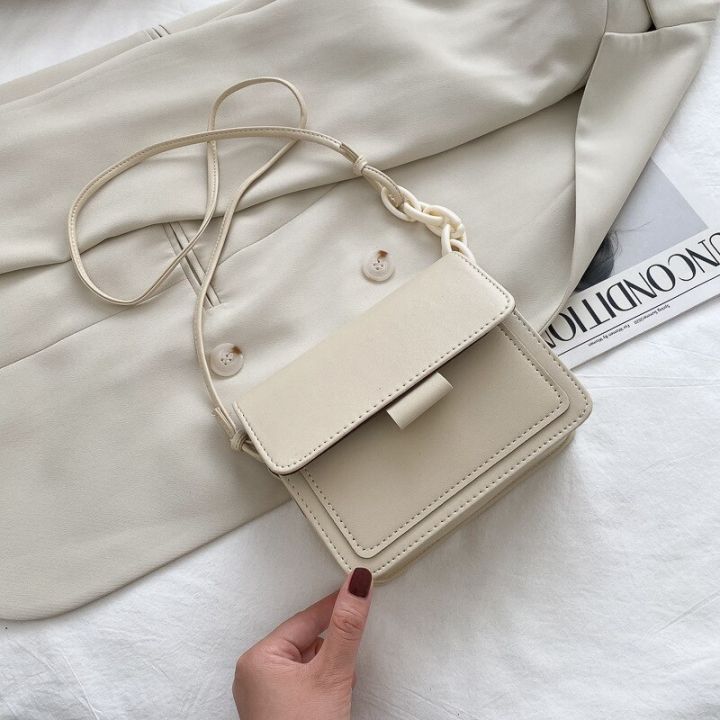 Women's%20Crossbody%20Bag%20Solid%20Color%20Simple%20Fashion%20Casual%20Shoulder%20Bag%20Trend%20Small%20Square%20Bag%20Retro%20One-shoulder%20Messenger%20Bag%20-%20Image%205