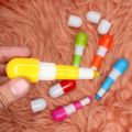 Cute Capsule Shape Pen - 2 piece. 