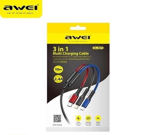 Awei%203%20in%201%20Multi%20Charging%20Cable%20For%20Usb%20Micro%20&%20Type%20C%20-%20Image%203