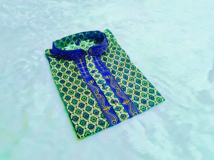 Pakiza%20print%20eid%20special%20cotton%20febric%20semilong%20panjabi%20-%20Image%203