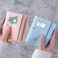 Beautiful Women's Short Cute Three Fold Card Holder Girl ID Bag Card Holder Coin Wallet.