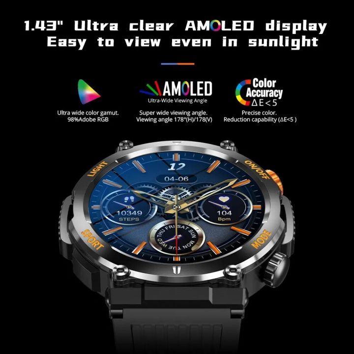 %5B2023%5D%20COLMI%20V68%201.43''%20AMOLED%20Display%20Smartwatch%20100%20Sports%20Modes%20Compass%20Flashlight%20Men%20Military%20Grade%20Toughness%20Smart%20Watch%20-%20Image%207