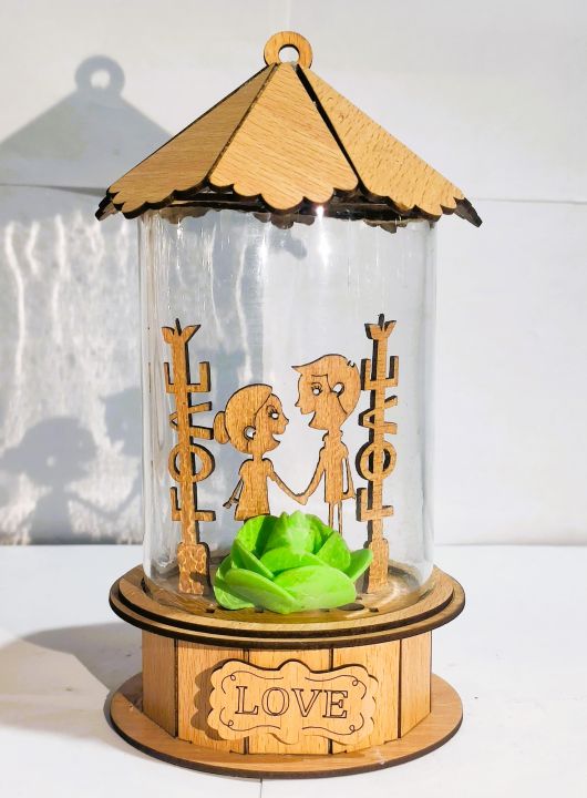 Wooden%20Cute%20Couple%20Decorative%20Showpiece%20Lightinig%20System%20-%20Image%203