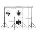 Photography Background Frame Support Softbox Lighting Kit Photo Studio Equipment Accessories With 3Pcs Backdrop And Tripod Stand.