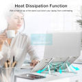 DoomHot Lap-top Stands Foldable Aluminium Lap-tops Stand Portable 6-Level Height Adjustable Holder Notebook Stand Air Flow Cooling Ergonomic Design Stands for 10 -15.6 Inch PC Computer Accessories. 