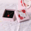 Handcrafted Flower jewelry box Delicate flower design Decorative Velvet-lined Jewelry packaging box Portable jewelry storage Multi-tier jewelry organizer Ring earring pendant necklace bracelet storage.