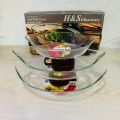 H&S Glass ware Serving Dish.