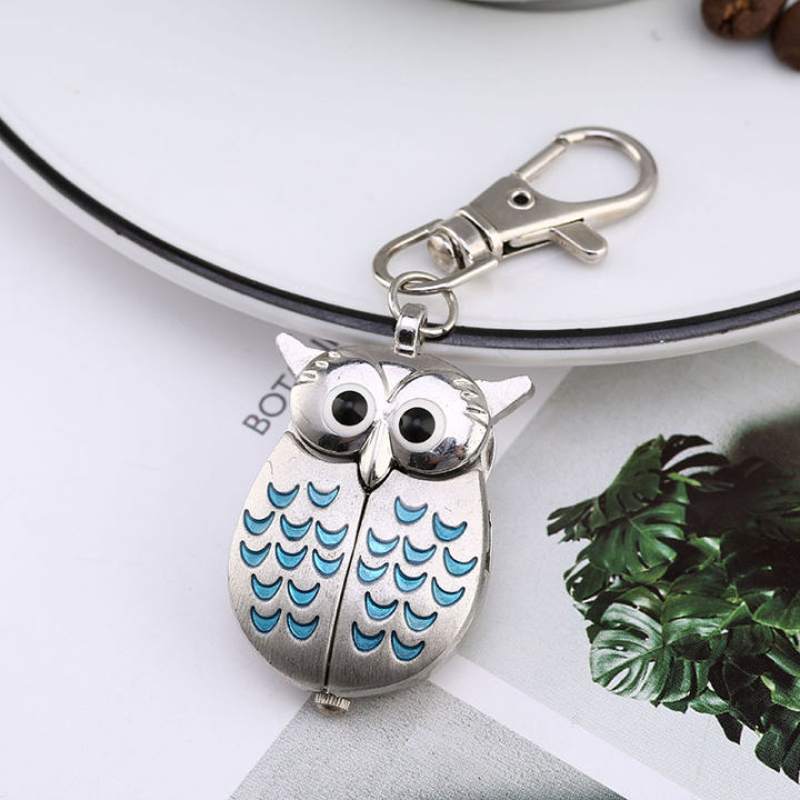 New%20Flip%20Korean%20Style%20Owl%20Necklace%20Pocket%20Watch%20Children's%20Watch%20Keychain%20Cartoon%20Pocket%20Watch%20Primary%20and%20Secondary%20School%20Students%20Men's%20Watch%20-%20Image%204
