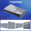 Limited Edition Grey Custom Replacement Faceplates with Logo Skin 30th Anniversary Sticker ABS Cover Shell For PS5 Slim Console. 