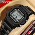 SANDA New All Metal Watch Trend Design Sports Multifunctional Waterproof Night Light Men's Watch SD2162-3. 