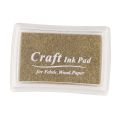 Rubber stamp ink pad stamp inkpad Ink Pad - Gold. 