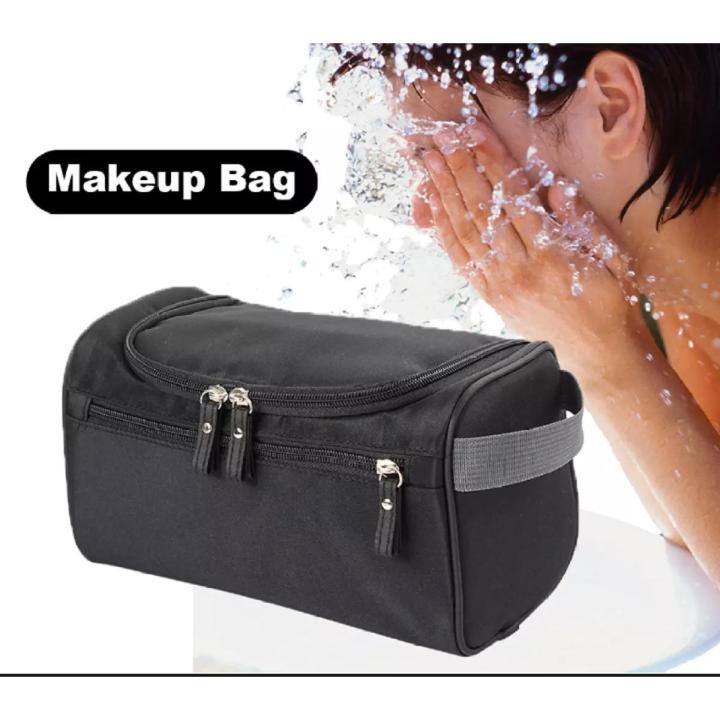 Multiplex Men Makeup Bag Waterproof Makeup Bags Wash Toiletry Nylon Cosmetic Bag Large Capacity Portable Makeup Bag Travel Business Trip Makeup Bags for Men to Carry Toiletries