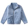 Autumn Winter Fashion Knitted Cardigan Girls Boys Sweater Solid Jacket Coat Kids Thicked Plush Coat Cardigan Sweaters 1-8Year.