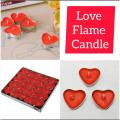 Love candle-5pc/Heart shape scented love candle-5pc.