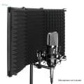 Microphone Mic Isolation Shield+ Stand Soundproofing Vocal Reflection Filter.