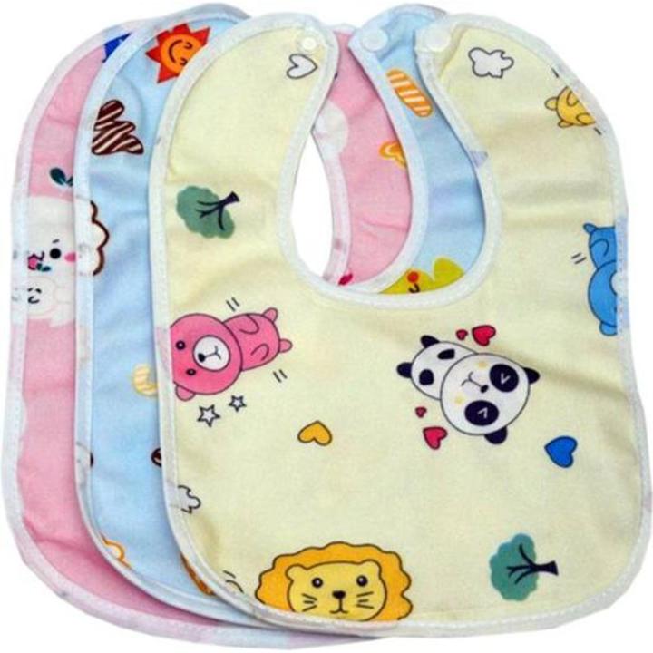 3-Piece Combo Pack Baby Bibs - Various Colors and Designs