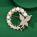 Moon Cat  Pearls Hijab pin for Girls and Women's. 