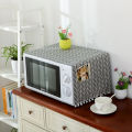 【Happy childhood memories】Dream NS Nordic cotton linen universal microwave oven cover dust cover oven cover electric oven cover. 