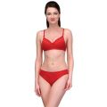 Red poly-supti sexy bra including panty sets for female and girls - Bra - Bra - Bra For Girls - ব্রা.