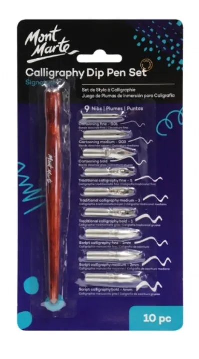 Mont%20Marte%20Calligraphy%20Dip%20Pen%209%20Nibs%20-%20Image%202
