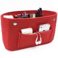 EverToner Purse Organizer Bag Organizer For Tote and Handbag Shaper Felt Insert Bag Purse Organizer Cosmetic.