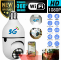 High Quality PTZ Bulb System 360 Degree IP Camera V380 HD WiFi Robotic Wireless Mini CC Camera IP Webcam , Security Camera. 