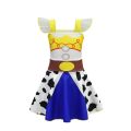 2024 Toy Story Girls Jessie Dress Up Halloween Children Woody Cosplay Costume Party Kids Masquerade Clothes Cowboy Hat Red Scarf. 