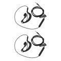 2X 3.5mm Single In-Ear Only Mono Earphone Earbud Headphone w/ Mic for Phone for Samsung.
