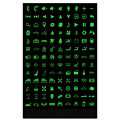 Car Stickers Luminous Films Buttons Switch Label Relay Decoration Interior Circuit Panel Decals Automotive Accessories Universal.