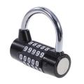 5 Digit Password Safety Lock Wide Shackle Combination Padlock New. 