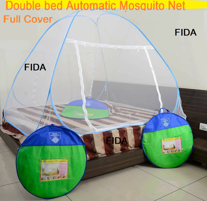 Mosquito net Instant Double Bed Foldable Magic mosari স্বয়ংক্রিয স্মার্ট মশারি ঝামেলা নেই - mosquito net