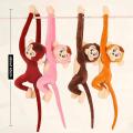 BeginnerBer Long Arm Ape Monkey Plush Toys Cartoon Aniaml Chimpanzee Stuffed Doll Birthday Gift for Kids Girl Size 60-65cm.