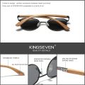 KINGSEVEN Brand Handmade Wood Sunglasses Polarized Men's Glasses UV400 Protection Mirror Eyewear Wooden Temples Outdoor Travel.